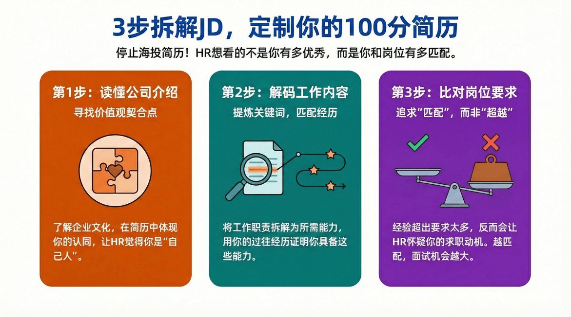 如何根据岗位JD写简历